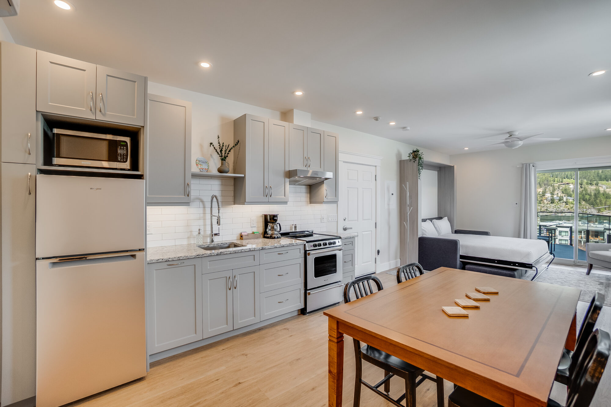 Hotel suite kitchen, dining room